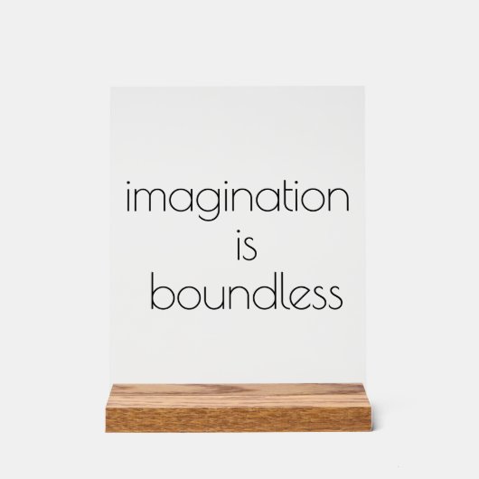 想像力アクリル徴候 アクリルサイン (正面)