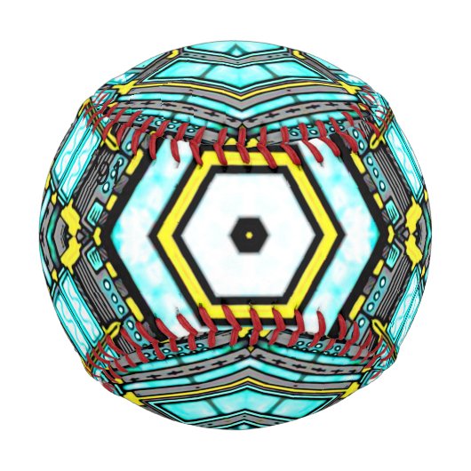 想像力エネルギー図解入りの、写真付きの野球 野球ボール (正面)