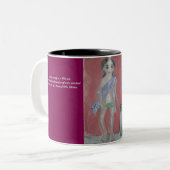 想像力マグカップの反射 ツートーンマグカップ (正面左)