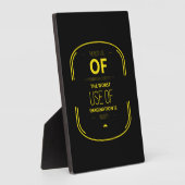 想像力最高のの使用は創造性である フォトプラーク (側面)