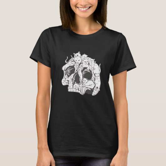 想像力豊かなカラフルな猫たち   Tシャツ (正面)