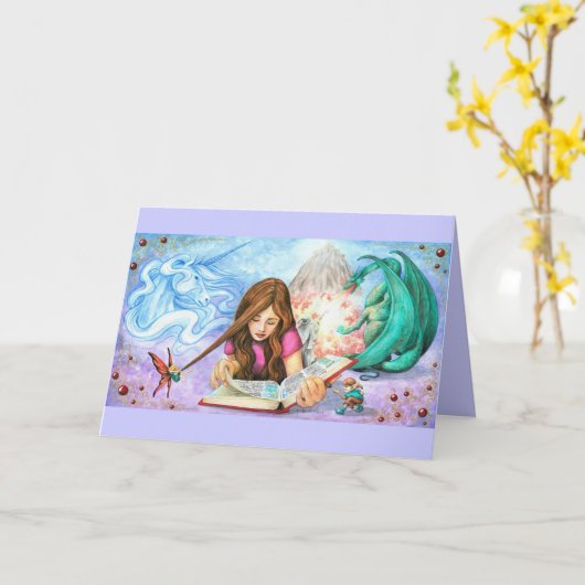 想像力 カード (黄色い花)