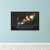 想像力：感動的引用文 キャンバスプリント (インサイチュ (ウッドフロア))
