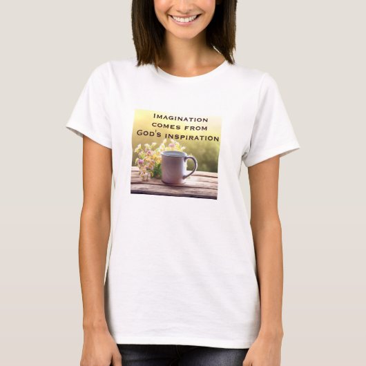 想像力（v2ライト） Tシャツ (正面)