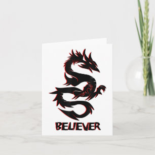 想像夢信じ_ファンタジー怒りドラゴン入れ カード