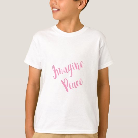 想像平図ピンク型 Tシャツ (正面)