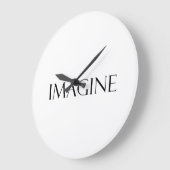想像引用文感動的引用文 ラージ壁時計 (傾斜)