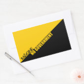 想像政府なし 長方形シール (封筒)