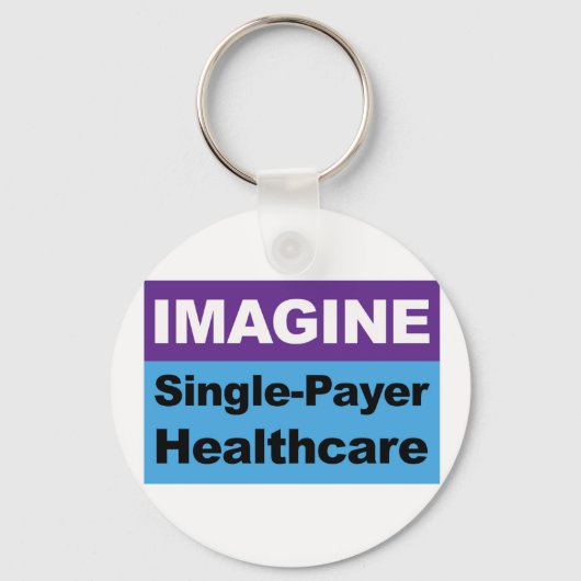 想像独身の医療保険 キーホルダー (正面)