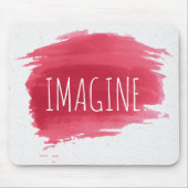 想像絵を描文字 マウスパッド (正面)