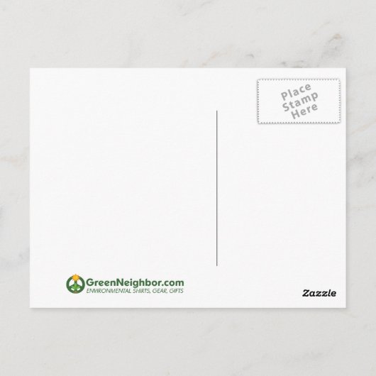 想像青国際的平和 ポストカード (裏面)