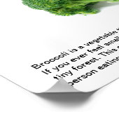想像食べ物的にブロッコリー ポスター (角)