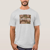 想像-ことわざ-2トーン/長袖Tシャツ Tシャツ (正面)