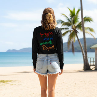 「想像、発明、革新、繰り返し」 Tシャツ