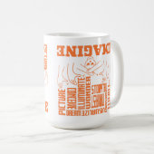 想像- ASLデザイン コーヒーマグカップ (正面右)