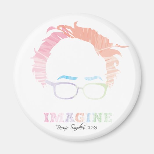 想像Bernie Sanders 2016 – 水彩 マグネット (正面)