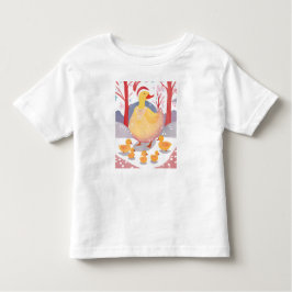 愉快なクリスマスの鵞鳥 トドラーTシャツ