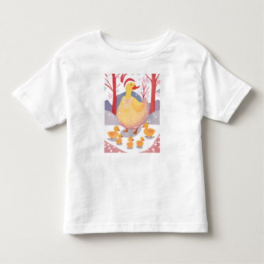 愉快なクリスマスの鵞鳥 トドラーTシャツ (正面)
