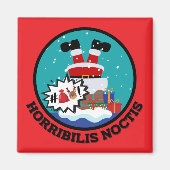 愉快なサンタクロースの恐ろしい夜 マグネット (正面)