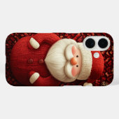 愉快なニットサンタクロース 赤いセーター クリスマス Case-Mate iPhoneケース (裏面 (横))