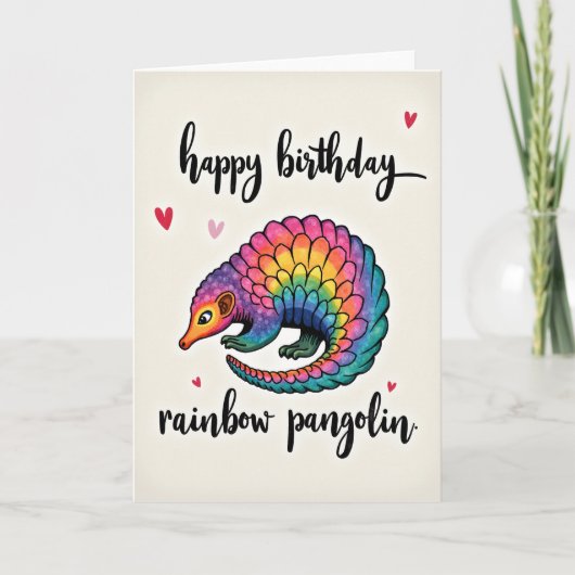 愉快な生き物の誕生日カード カード (正面)