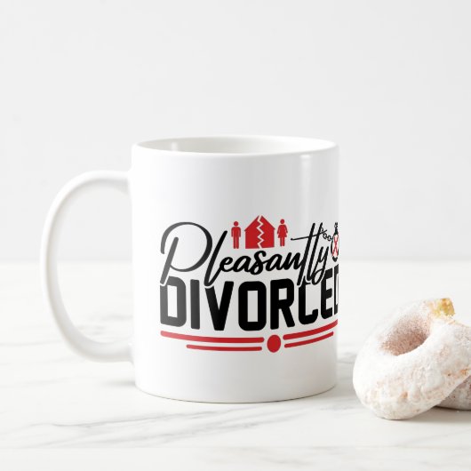 愉快な離婚お祝い・離婚おめでとう コーヒーマグカップ (ドーナツ)