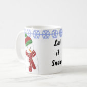 愉快な雪だるま コーヒーマグカップ (正面左)