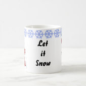 愉快な雪だるま コーヒーマグカップ (中央)