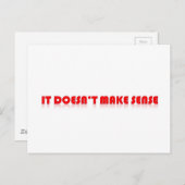 意味が通じない ポストカード (正面/裏面)