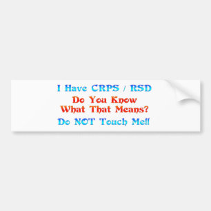 意味するそのものを私にCRPS RSDが知っていますあります バンパーステッカー