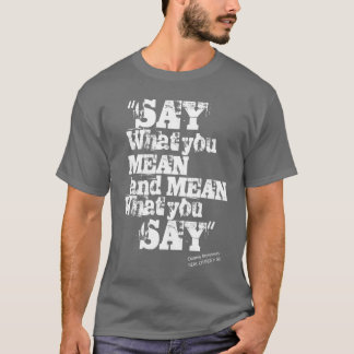 意味するものを言って下さい Tシャツ