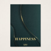 意味のあるハピネスネックレスジュエリーディスプレイカード (裏面)