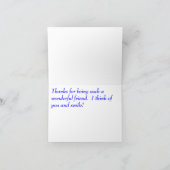 意味のあるメッセージ： 末期疾患11 サンキューカード (内部)