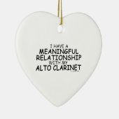意味のある人間関係アルトクラリネット セラミックオーナメント (右)