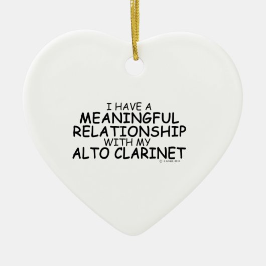 意味のある人間関係アルトクラリネット セラミックオーナメント (正面)