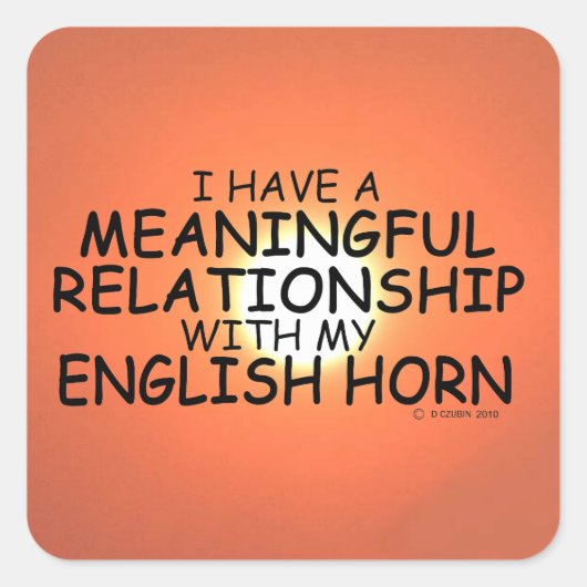 意味のある人間関係イングリッシュホルンスクエアステッキ スクエアシール (正面)