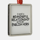 意味のある人間関係イングリッシュホーン メタルオーナメント (右)