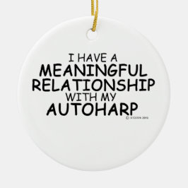 意味のある人間関係オートハープ セラミックオーナメント