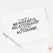 意味のある人間関係オートハープ 楕円形シール (封筒)