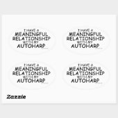 意味のある人間関係オートハープ 楕円形シール (シート)