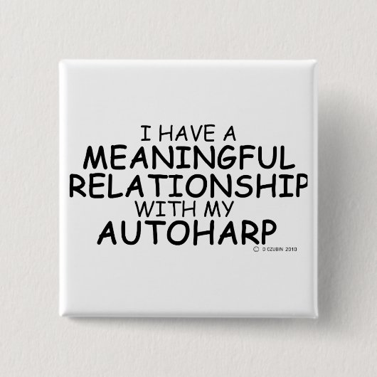 意味のある人間関係オートハープ 缶バッジ (正面)