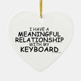 意味のある人間関係キーボード セラミックオーナメント