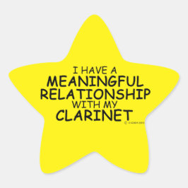 意味のある人間関係クラリネットスターステッカー 星シール