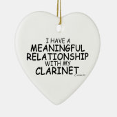 意味のある人間関係クラリネット セラミックオーナメント (右)