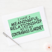 意味のある人間関係コントラバスクラリネットリクタン 長方形シール (封筒)