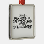 意味のある人間関係コントラバスクラリネット メタルオーナメント (右)