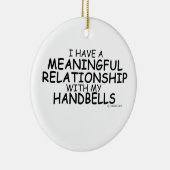 意味のある人間関係ハンドベル セラミックオーナメント (右)
