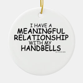 意味のある人間関係ハンドベル セラミックオーナメント