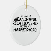意味のある人間関係ハープシコード セラミックオーナメント (右)