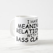 意味のある人間関係バスクラリネット コーヒーマグカップ (正面左)
